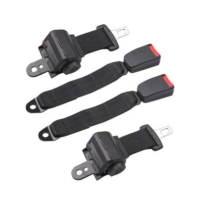 China 2 Point Retractable Seat Belt Quick Release ALR Occupational Safety Seat Belt For Forklift With Reflective Tape Alarm Switch 2 Point for sale