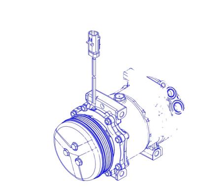 China Building Material Shops AC Excavator Air Conditioning Parts Compressor Suitable For Pump CAT 398-8004 163-0872 / 567-5159 / 183-5106 / 372-9295532-7322 for sale