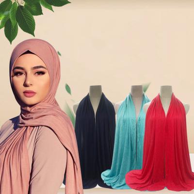 China New Fashion 28 Colors Daily Life JULY SONG Solid Soft Muslim Ladies Shawls Wraps Women Modal Hijab Scarf for sale