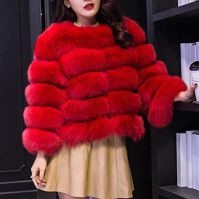 China Anti-Wrinkle JULY SONG Faux Fur Jackets For Plus Size Women'S Long Sleeve Plush Soft Fur Coat Outerwear Women Elegant Warm Winter Coat for sale