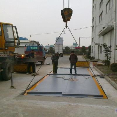 China Q235 Shoe Plate 2*5m 10ton 20ton 30ton Truck Ladder Man Pallet Scale for sale