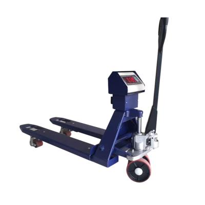 China Carbon Steel/304 Stainless Steel 2000kg Hand Pallet Truck With Ladder for sale