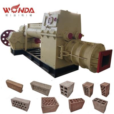 China Building Material Shops Small Technology Italian Clay Ceramic Vacuum Extruder For Clay Brick Making Machine for sale