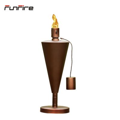 China Home Decorations.Gifts Lantern Copper Table Lighting Tiki Style Torches Patio Light Genuine for sale