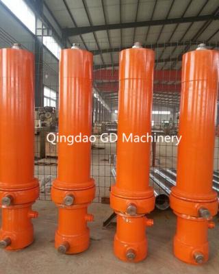 China multi stages single acting Telescopic Hydraulic Cylinders for Lifting for sale