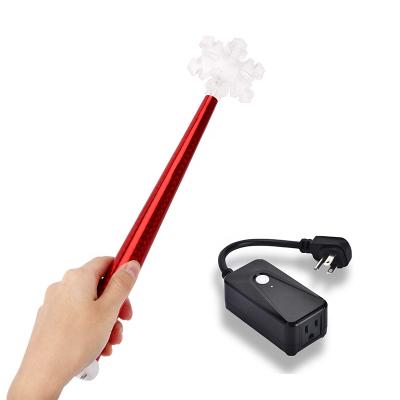 China PC+ABS Success Magic Wand 100ft Radio Battery Operated LED RGB Magic Flashing Lights for sale