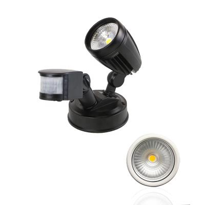 China IP54 Outdoor Garden Security Light Single Head Adjustable PIR Motion Sensor LED Light Security for sale