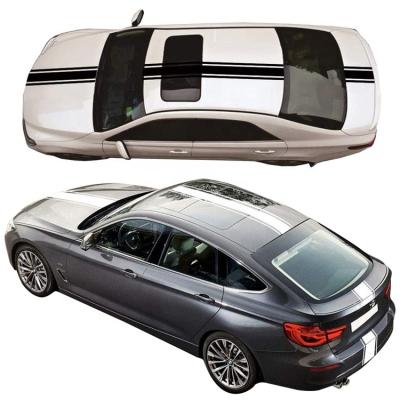 China Customized line luxury wholesale hood body decoration stickers, roof and tail stickers for sale