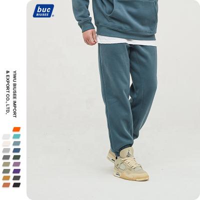 China Viable Wholesale OEM Heavyweight Printed Embroidery Casual Men's Pants Custom Cotton Gym Jogger Pants for sale