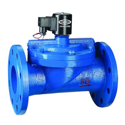 China General Cast Iron Body 80mm DN80 3 Inch Flange Solenoid Valve Air Water for sale