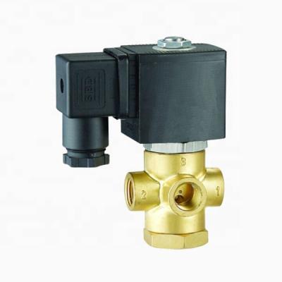 China General DHG51 Series 220V 3 Way SS304 Water Brass Two Position Solenoid Valve for sale