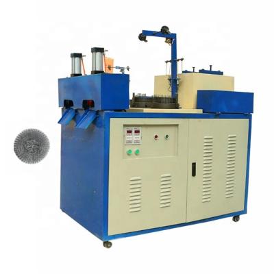 China 2 Heads Automatic Rolling and Automatic Yarn Cutting Mesh Scourer Scrubber Knitting Machine for sale