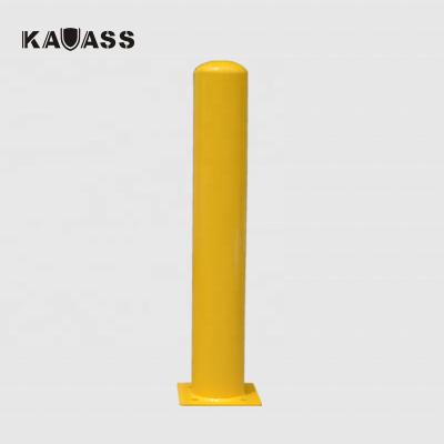 China Carbon Steel America Static Fixed Yellow Road Safety Bollard Post for sale