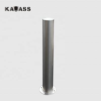 China 304ss 304SS Car Stainless Steel Flat Surface Security Traffic Outdoor Cheap Surface Mounted Fixed Bollard for sale