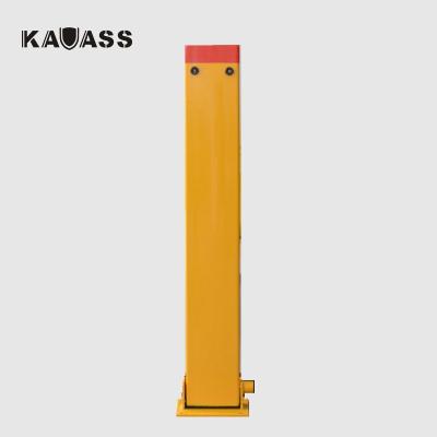 China Carbon Steel Key Car Parking Lock Folding Down Bollard For Access Control for sale