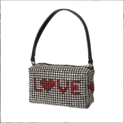 China European and American factory retro rhinestone clutch suppliers handbags grab bag evening clutches rhinestone handbag for sale