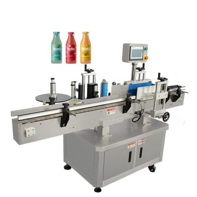 中国 Table Horizontal Round Bottle Labeling Machine Automatic Scratch Label Applicator Machine Metal Wine Labels For Bottles 販売のため