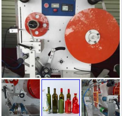 China Stabiele Prestaties Semi Automatische Ronde Fles Etiketteringsmachine Te koop