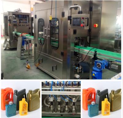 China 12KW Motor Oil Bottling Line Equipment 380V/220V 50Hz PLC Control for sale