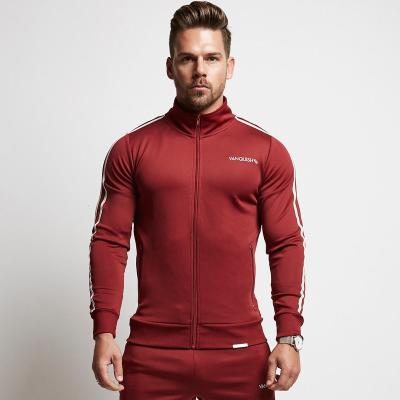 China OEM Fashion Sublimation Gym Wear Long Sleeve Active Coat Sportswear Zipper Jacket Breathable Fitness Wear For Men for sale