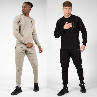 China Breathable Gym Wear Suppliers Ribbed High Quality Sports Wear Casual Tracksuits Long Sleeve Sweatsuits Wholesale 2 Piece Pant Sets for sale