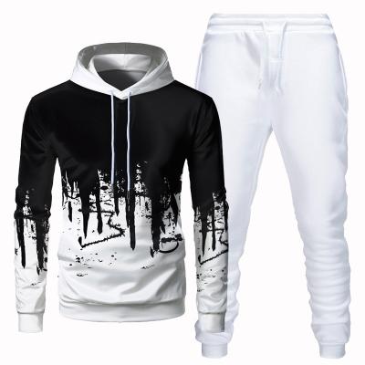 China Breathable Wholesale Fashionable Sweatsuit Long Sleeve Sublimation Hooded Gym Wears OEM Bulk Order Fitness Wear 2 Piece Pants Tracksuit Sets for sale