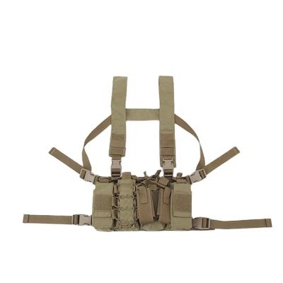 China 4 Magazine Bags in Back Row and 5 Storage Bags in Front Row Magazine Pouch Molle Chest Rig Tactical Vest Military Equipment Tactical Vest Backpack for sale