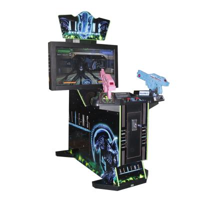 中国 Metal + Acrylic Coin Operated Game 2 Player Coin Operated Shooting Simulation Arcade Extinction Shooting Alien Video Game 販売のため