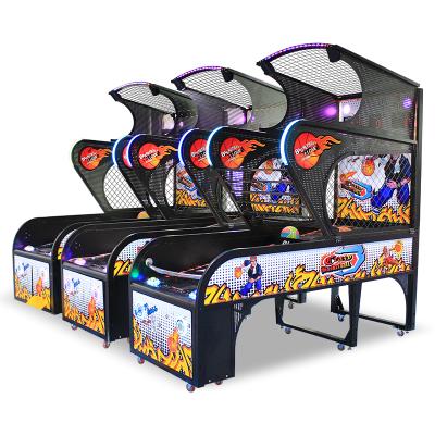 China Metal+Acrylic Coin Operated Game Center Basketball Simulator Street Basketball Training Machine Kids Basketball Machine for sale