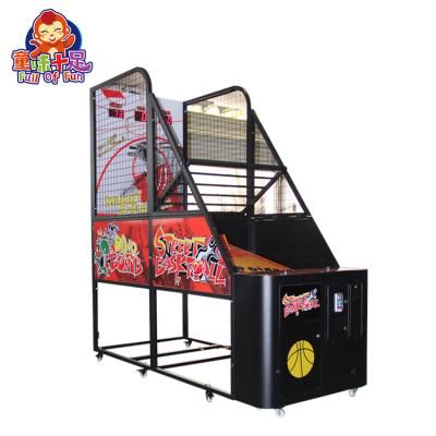 China Coin Operated Street Foldable Basketball Basketball Arcade Basketball Game Machine 100*230*240cm en venta