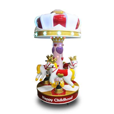 China Kids Indoor Carousel Rides Amusement Park Mini Carousel 135*235cm for sale