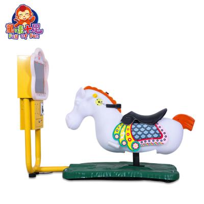 中国 Metal + Acrylic 2021 Funny Southeast Asian Horse Swing Car For Funfair 3D Interactive Kiddie Rides Horse 販売のため