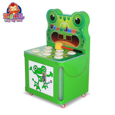 Cina Metal+Acrylic Children Hitting Hammer Frog Whac Mole A Mole Redemption Game Machine Automatic Hammer Arcade Game Machine in vendita