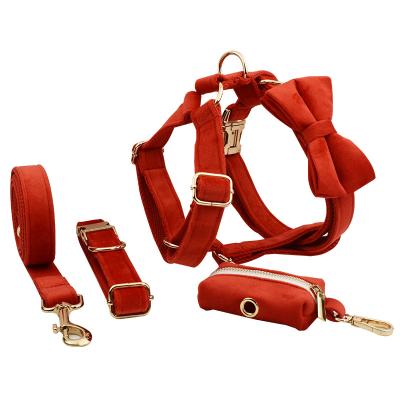 China Personalized 2023 Hot Selling Custom Design sublimation Printed Red Velvet Pet Tactical Personalized Retractable Dog Collar And Leash Set for sale