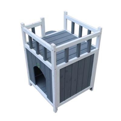 China Breathable Comfortable Balcony Pet House Wooden Cat House for sale