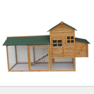 China Best Selling Wooden Chicken Cage Viable With Running And Nesting for sale