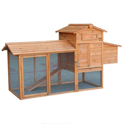 China Sustainable Outdoor Waterproof Treatment Wooden Chicken House With Run for sale