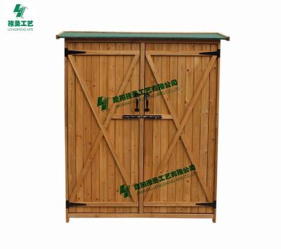 China Easily assembled waterproof wooden outdoor storage use in the garden for sale