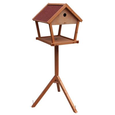 China Viable Small Size Wooden Bird Cage With Driver for sale