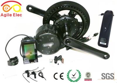 China 350W Bafang Crank Electric Bicycle Motor Kit With Hailong Type Battery for sale