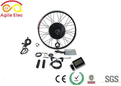 China Black Gearless 48V 1000W Hub Motor Kit For Fat Tire Ebike CE Certificated for sale