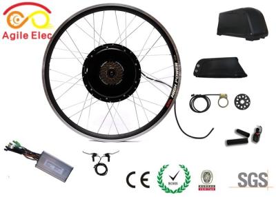 China 36V 500W Gearless Ebike Wheel Motor Kit With Down Tube Type Battery for sale