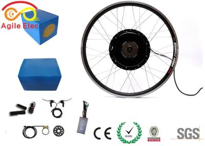 China 1000W Electric Bike Wheel Motor Kit With Blue Naked Lithium Battery for sale