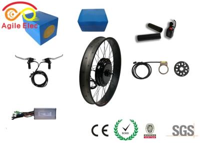 China Adjustable Speed  Fat Tire Electric Bike Conversion Kit For Long Travel Distance for sale