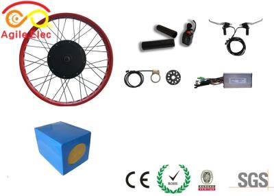 China Lithium Battery Type Fat Bike Electric Motor Kit , Fat Tire Ebike Kit With Hall Sensor for sale