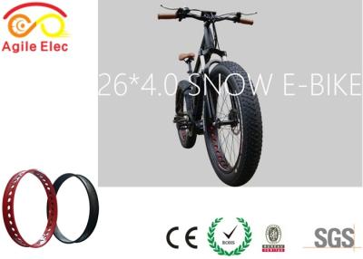 China Motorized Beach Cruiser Bicycles , Fat Tire Cruiser Bike Down Tube Battery for sale