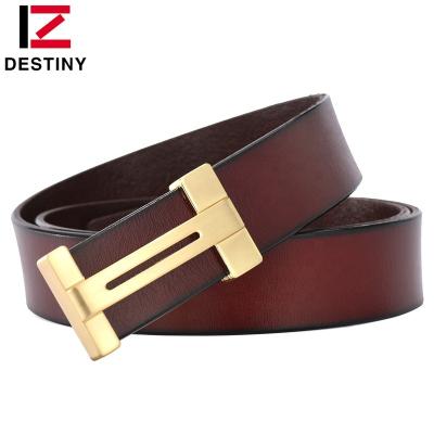 China Men Real Genuine Leather Belt Newest Fashion Business Wedding Famous Luxury Trendy Brand Designer for sale