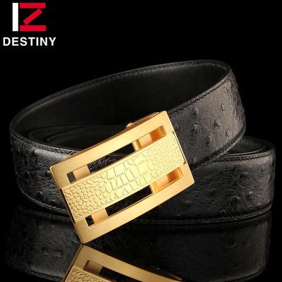 China Famous Designer Genuine Leather Men Belt Brand Business Fashion Luxury Ostrich Wedding for sale