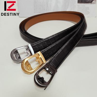 China Luxury Brand Mens Factory Business Fashion Automatic Silver Gold G Buckle Genuine Leather Famous Designer Belts for sale