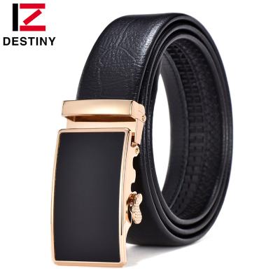 China Business Factory Fashion Wholesale Automatic Buckle Luxury Brand Genuine Leather Men Belt Famous Designer for sale